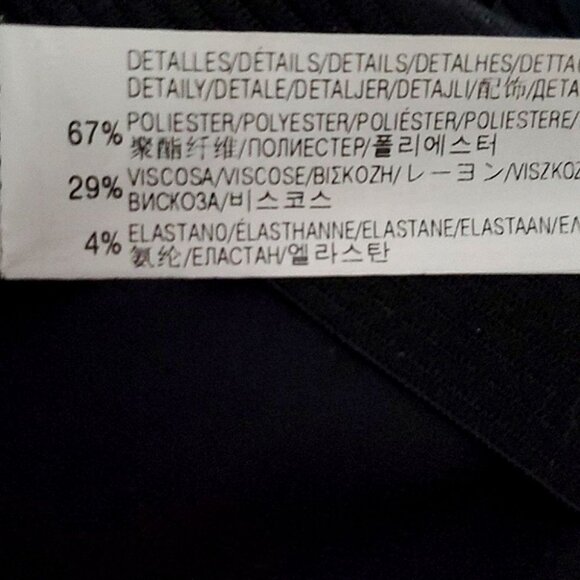 Zara Woman Black Blogger Favorite High Waist Pleated Mini Culotte Shorts S - Picture 12 of 13